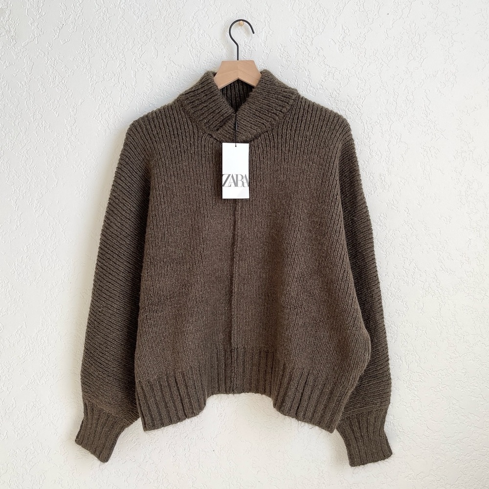Zara Seamed Knit Sweater